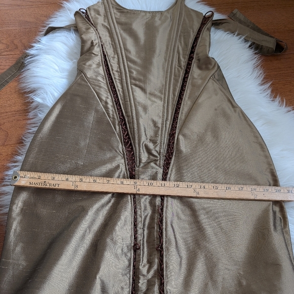 ZOE GUSTAVIA ANNA WHALEN stomacher gown corset dress small - Picture 13 of 15